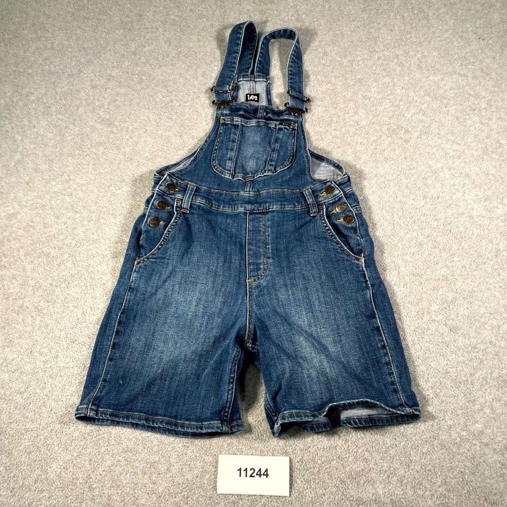 Lee Heritage Shortall Womens XS Blue Denim Cotton Stretch Adjustable Strap